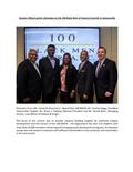 Senator Gibson greets attendees to the 100 Black Men of America Summit in Jacksonville