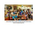 Senator Gibson with children and staff of San Marco Branch Library - Summer Learning Closing Party