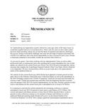 MEMORANDUM: Fiscal Update