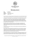 Memoradum Regarding Enhancing Public Safety