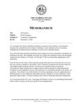 Memorandum Regarding Committee Assignments