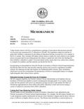 Memorandum Regarding Innovation in K-12 Education
