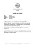 Memorandum Regarding Former Senator Nancy Detert