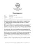 Memorandum Regarding Winter Weather - Committee Meetings Cancelled