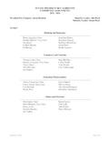 List of Committee Assignments by Committee