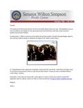 Senator Simpson's Newsletter: January 14-17, 2013