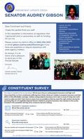 News You Can Use From Senator Audrey Gibson - Legislative Session Update
