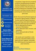 Senate District 40 December Newsletter - Senator Ana Maria Rodriguez