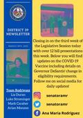 Senate District 39 Newsletter - Ana Maria Rodriguez