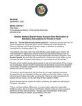 Senator Barbara Sharief Voices Concern Over Elimination of Mandatory Vaccinations for Florida's Youth