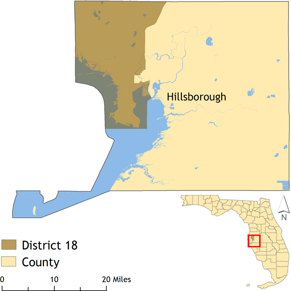 District 18 map