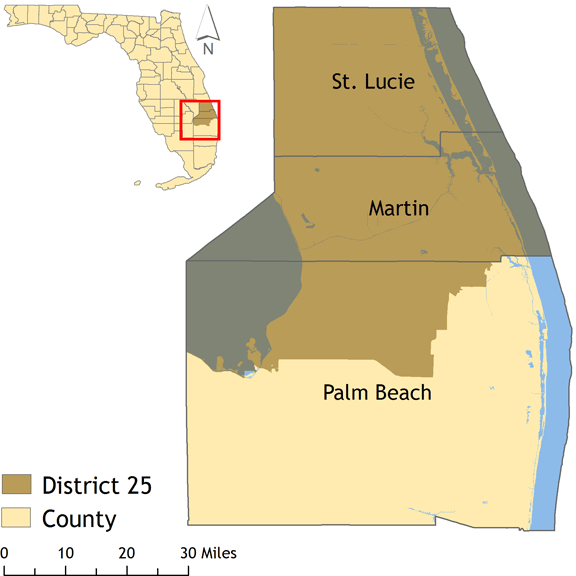 District 25 map