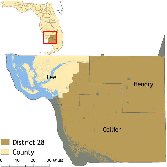 District 28 map