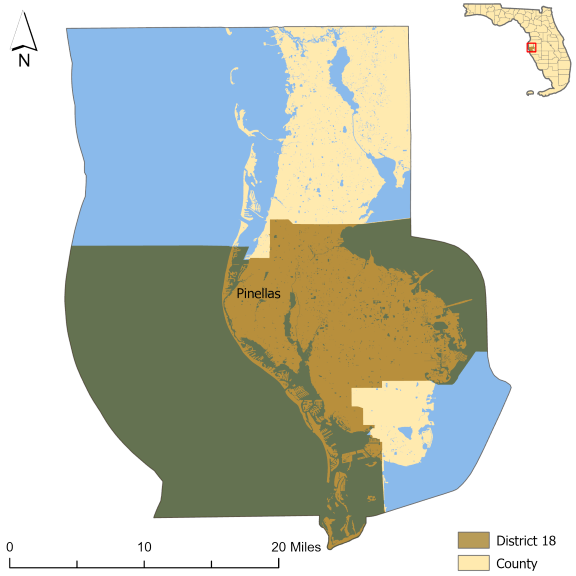 District 18 map